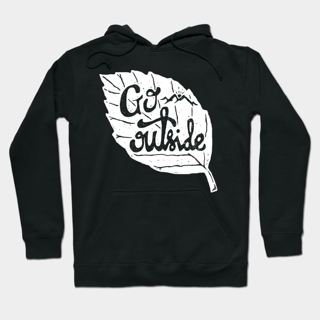 Go Outside (for Dark Color) Hoodie by quilimo